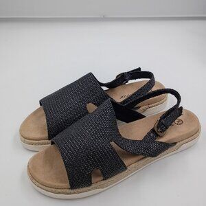 Bella Vita Kato Sling Black Woven, Black, Women's Size 11